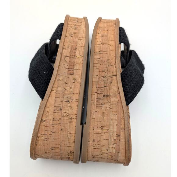 Jessica Simpson Ediza Women's Crochet Platform Sandals Black Size US8.5M EU39.5 - Picture 11 of 13